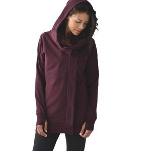 Woman’s Lululemon Wrap Up Jacket in Heathered Burgundy Size 8
